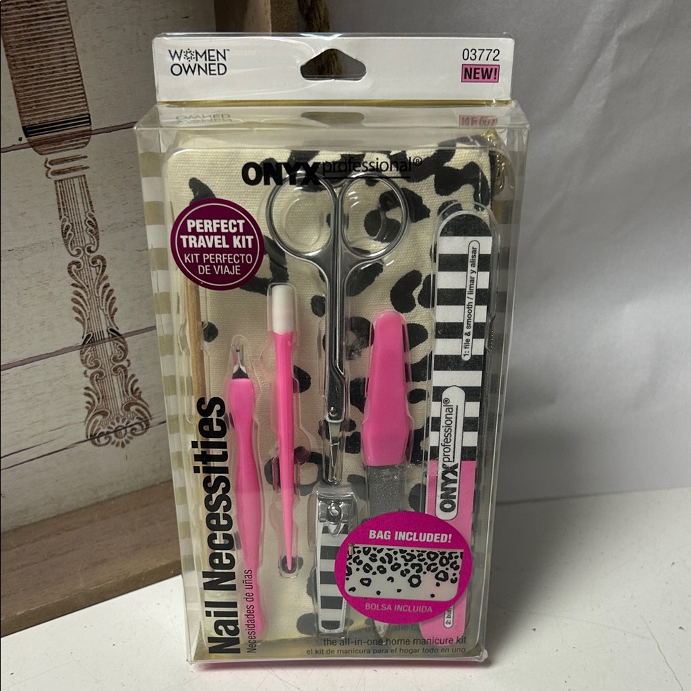 Onyx Nail Necessities Kit - Pink and Black